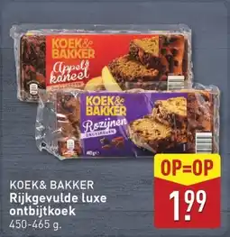 ALDI Koek & Bakker Rijkgevulde Luxe Ontbijtkoek aanbieding