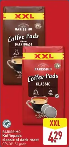 ALDI Barissimo Koffiepads classic of dark roast aanbieding