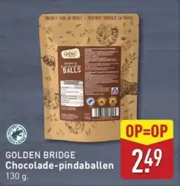 ALDI Golden bridge Chocolade-pindaballen aanbieding
