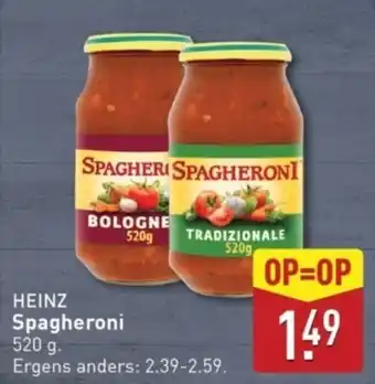 ALDI Heinz Spagheroni aanbieding