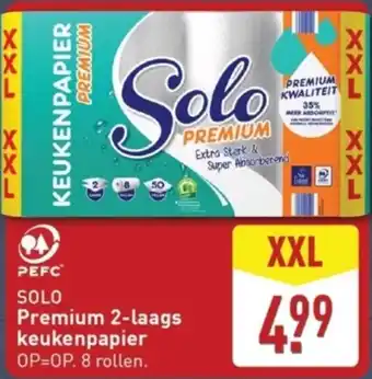 ALDI Solo Premium 2-laags keukenpapier aanbieding