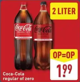ALDI Coca-Cola regular of zero aanbieding