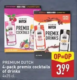 ALDI Premium Dutch Premix Cocktails of Drinks aanbieding