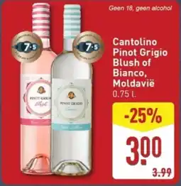 ALDI Cantolino Pinot Grigio Blush of Bianco, Moldavië aanbieding