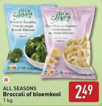 ALDI All Seasons Broccoli of Bloemkool aanbieding