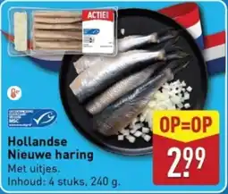 ALDI Hollandse Nieuwe haring aanbieding