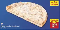ALDI Halve appelkruimelvlaai aanbieding