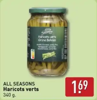 ALDI All Seasons Haricots Verts aanbieding