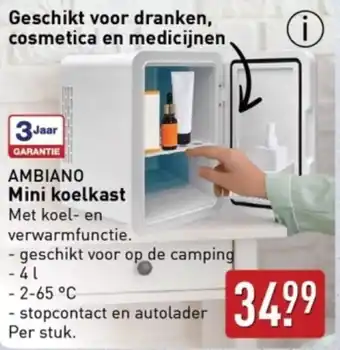 ALDI Ambiano Mini Koelkast aanbieding