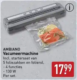 ALDI Ambiano Vacumeermachine aanbieding