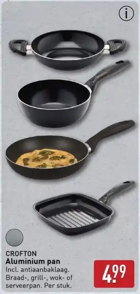ALDI Crofton Aluminium pan aanbieding