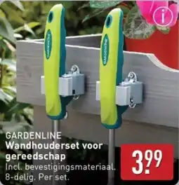 ALDI Gardenline wandhouderset voor gereedschap aanbieding