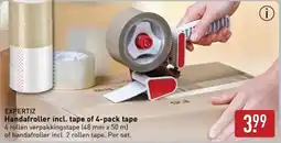 ALDI Expertiz Handafroller incl. tape of 4-pack tape aanbieding