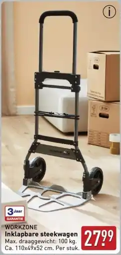 ALDI Workzone Inklapbare steekwagen aanbieding