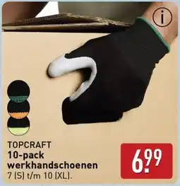 ALDI Topcraft werkhandschoenen aanbieding