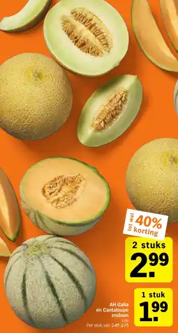 Albert Heijn AH Galia en Cantaloupe meloen aanbieding