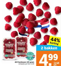 Albert Heijn AH Frambozen aanbieding
