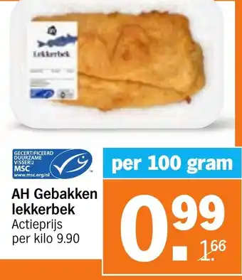 Albert Heijn AH Gebakken lekkerbek aanbieding