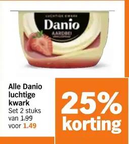 Albert Heijn Alle Danio luchtige kwark aanbieding