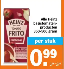 Albert Heijn Alle Heinz basis tomatenproducten aanbieding
