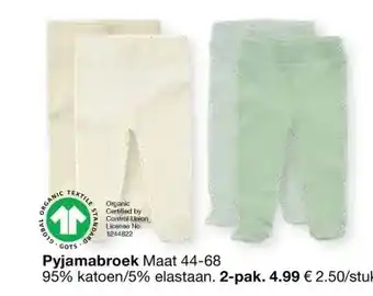 Zeeman Pyjamabroek aanbieding