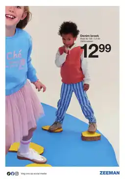 Zeeman Denim broek aanbieding