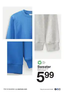 Zeeman Sweater aanbieding