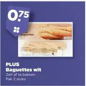 PLUS PLUS Baguettes wit aanbieding