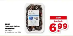 PLUS PLUS Oosterschelde mosselen aanbieding