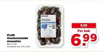 PLUS PLUS Oosterschelde mosselen aanbieding
