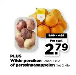 PLUS PLUS Wilde perziken of perssinaasappelen aanbieding