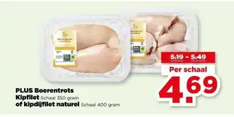 PLUS PLUS Boerentrots Kipfilet of kipdijfilet naturel aanbieding