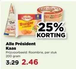 PLUS Alle Président Kaas aanbieding