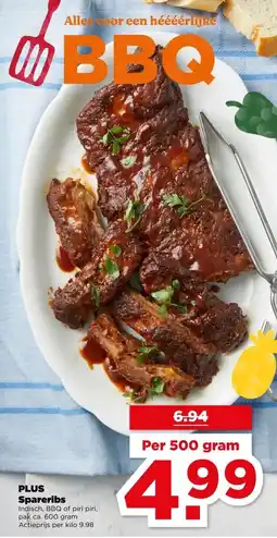 PLUS PLUS Spareribs aanbieding