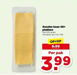 PLUS Goudse kaas 48+ plakken aanbieding