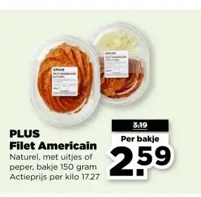 PLUS PLUS Filet Americain aanbieding