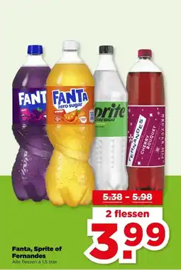 PLUS Fanta, Sprite of Fernandes aanbieding
