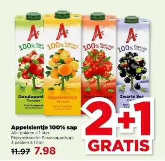 PLUS Appelsientje 100% sap aanbieding