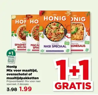 PLUS Honig Mix voor maaltijd, ovenschotel of maaltijdpakketten aanbieding