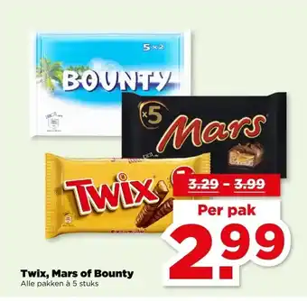 PLUS Twix, Mars of Bounty aanbieding