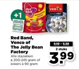 PLUS Red Band, Venco of The Jelly Bean Factory aanbieding