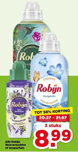 PLUS Alle Robijn Wasverzachter of wasparfum aanbieding