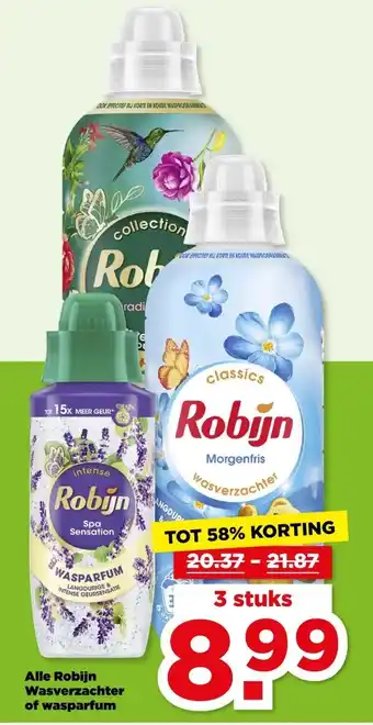 PLUS Alle Robijn Wasverzachter of wasparfum aanbieding