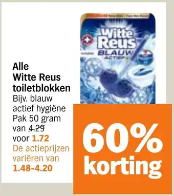Albert Heijn Alle Witte Reus toiletblokken aanbieding