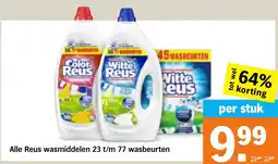 Albert Heijn Alle Reus wasmiddelen aanbieding