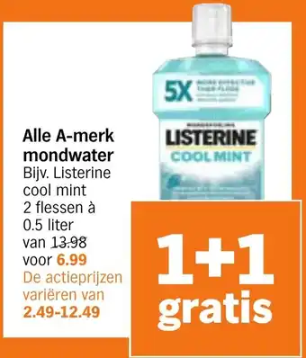 Albert Heijn Alle A mondwater merk aanbieding