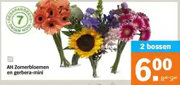 Albert Heijn AH Zomerbloemen en gerbera mini aanbieding