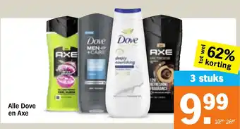 Albert Heijn Alle Dove en Axe aanbieding