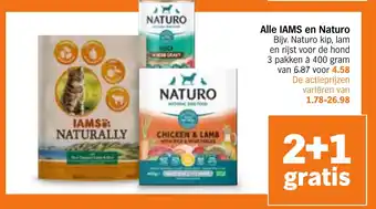 Albert Heijn Alle IAMS en Naturo aanbieding