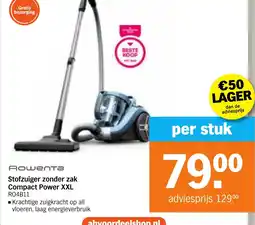 Albert Heijn Дошепта Stofzuiger zonder zak Compact Power XXL RO4B11 aanbieding